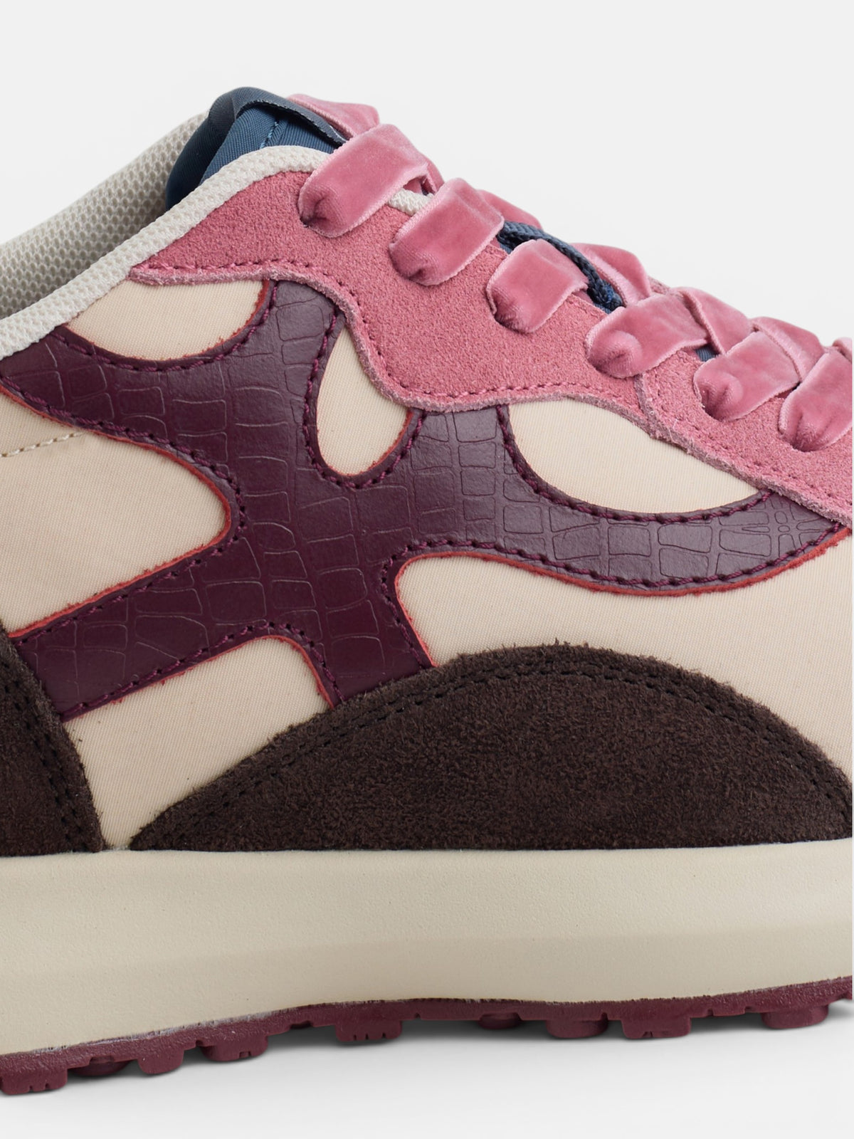 RACKETS09 pink and ecru sneaker