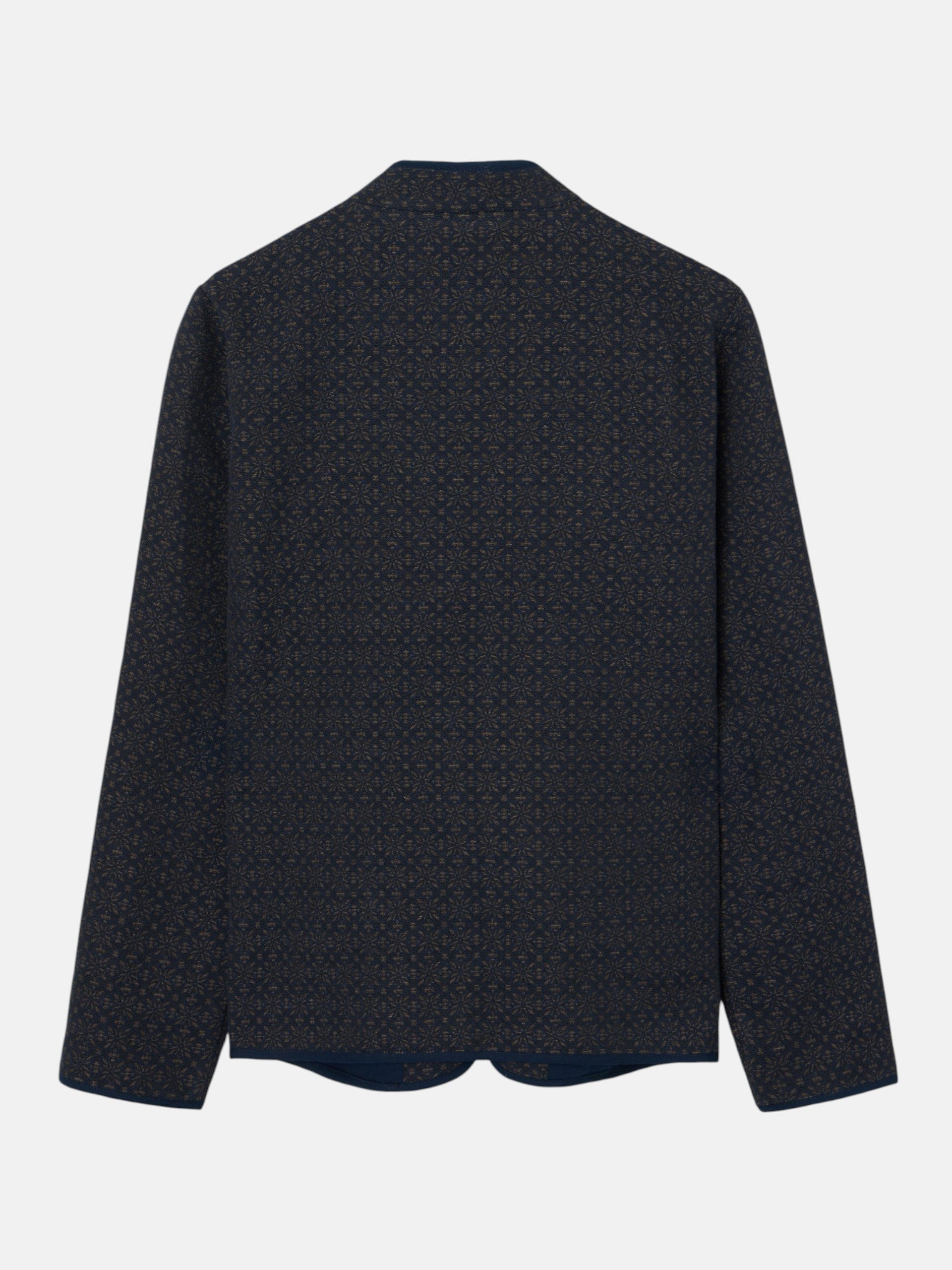 Navy jacquard jacket