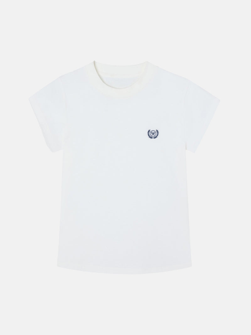 Camiseta woman silbon varsity crudo