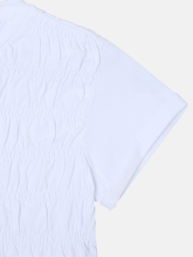Camiseta woman punto smock blanca