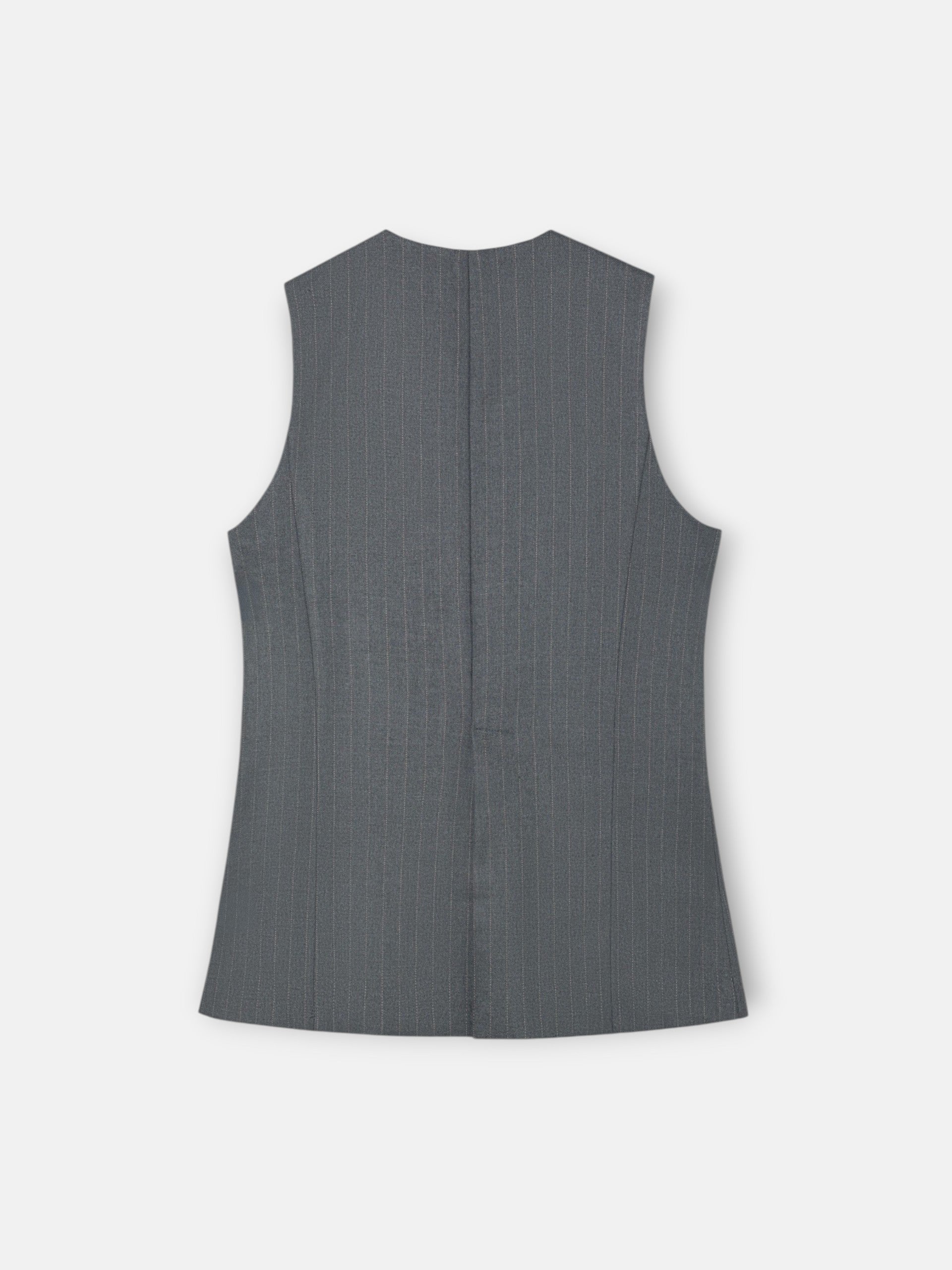 Chaleco rayas diplomaticas gris
