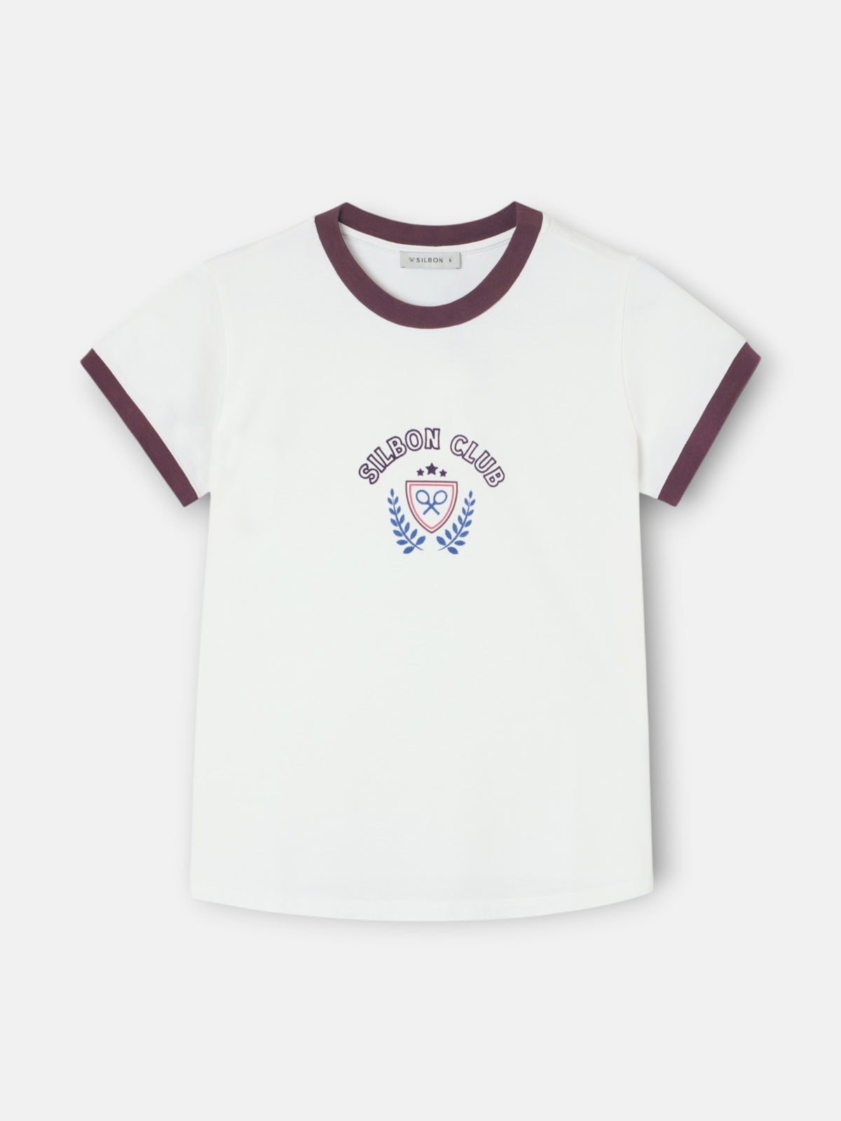Silbon Club Women's T-shirt in Off-White
