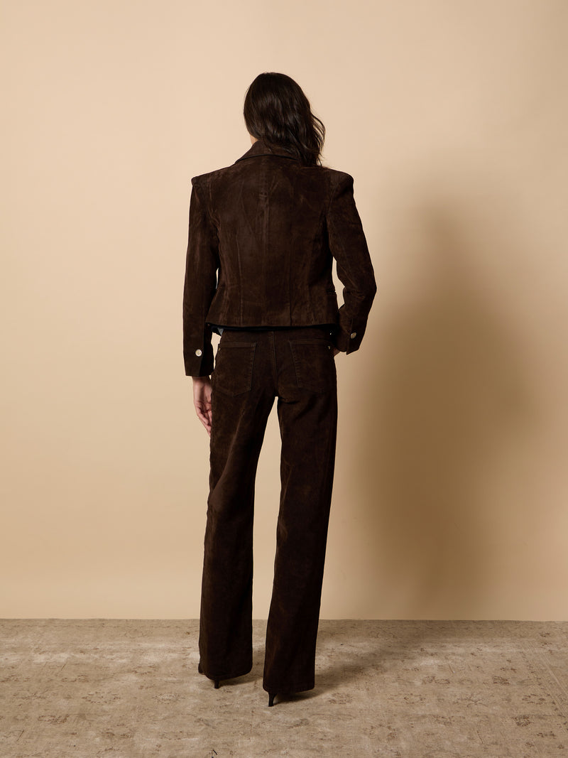 Pantalon unique flocado marron