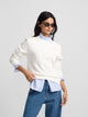 Sudadera woman silbon crudo