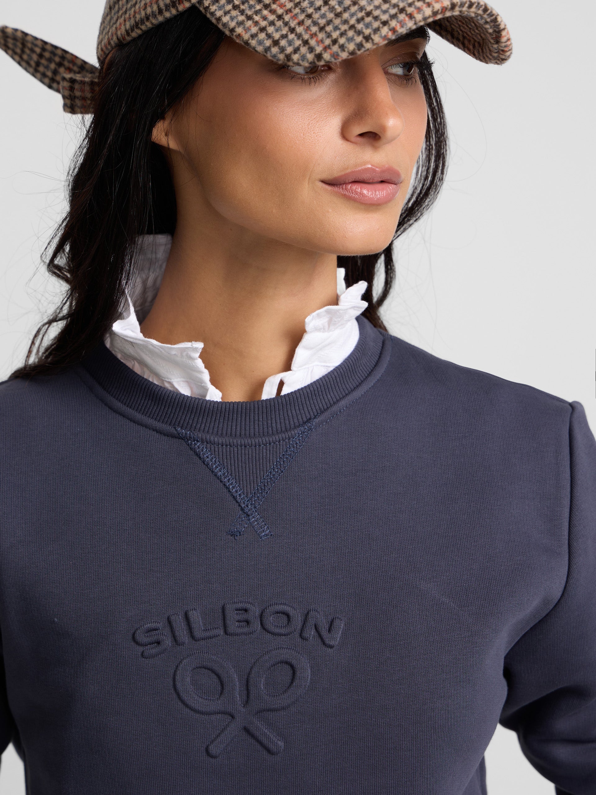 Sudadera woman silbon clasica azul marino