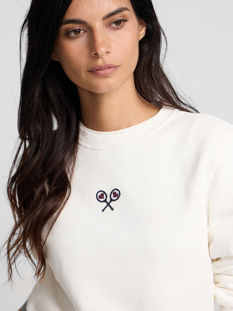 Sudadera woman lucky love crudo