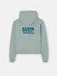 Sudadera woman capucha silbon rebel verde