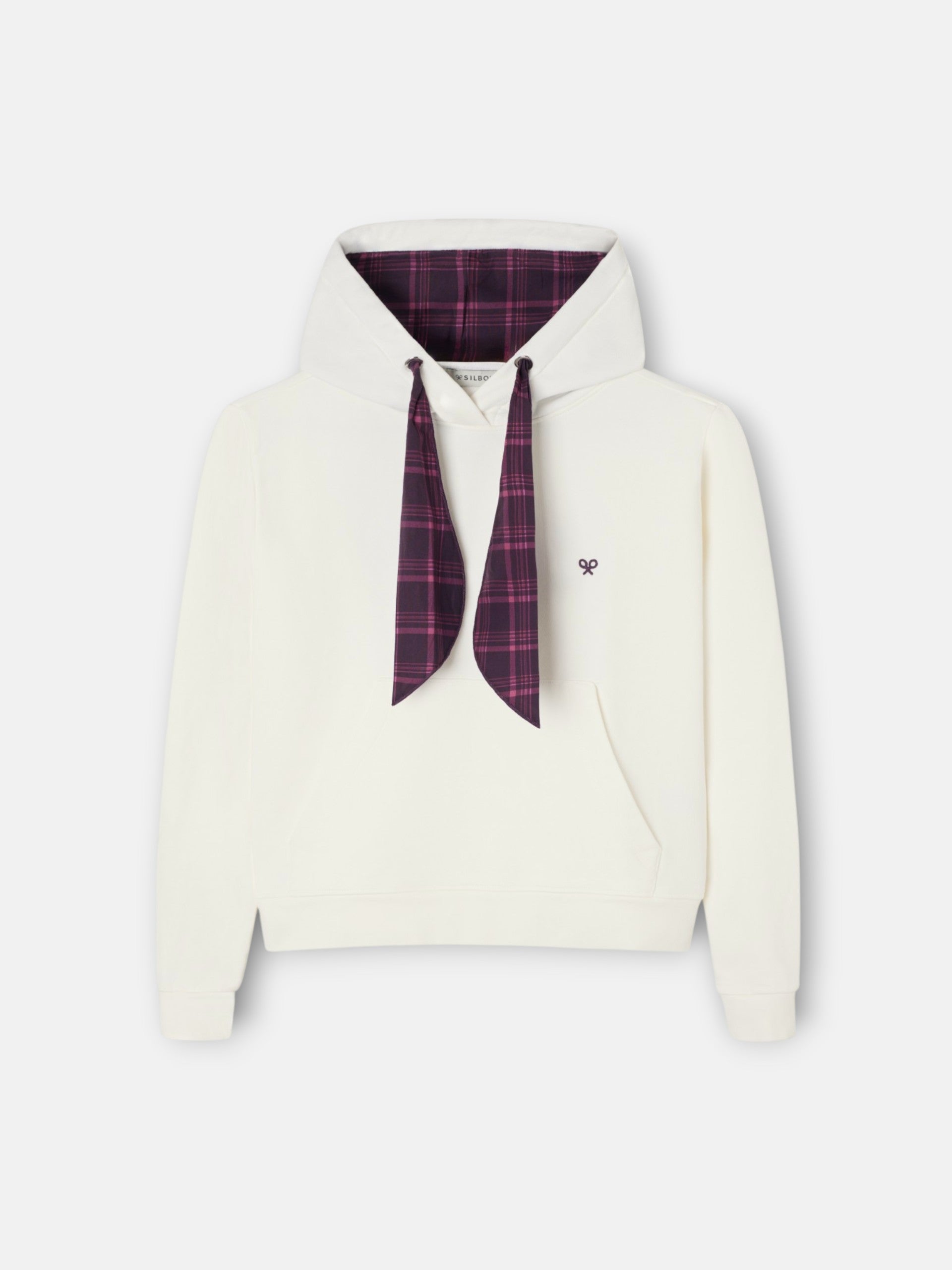 Sudadera woman capucha pañuelo crudo