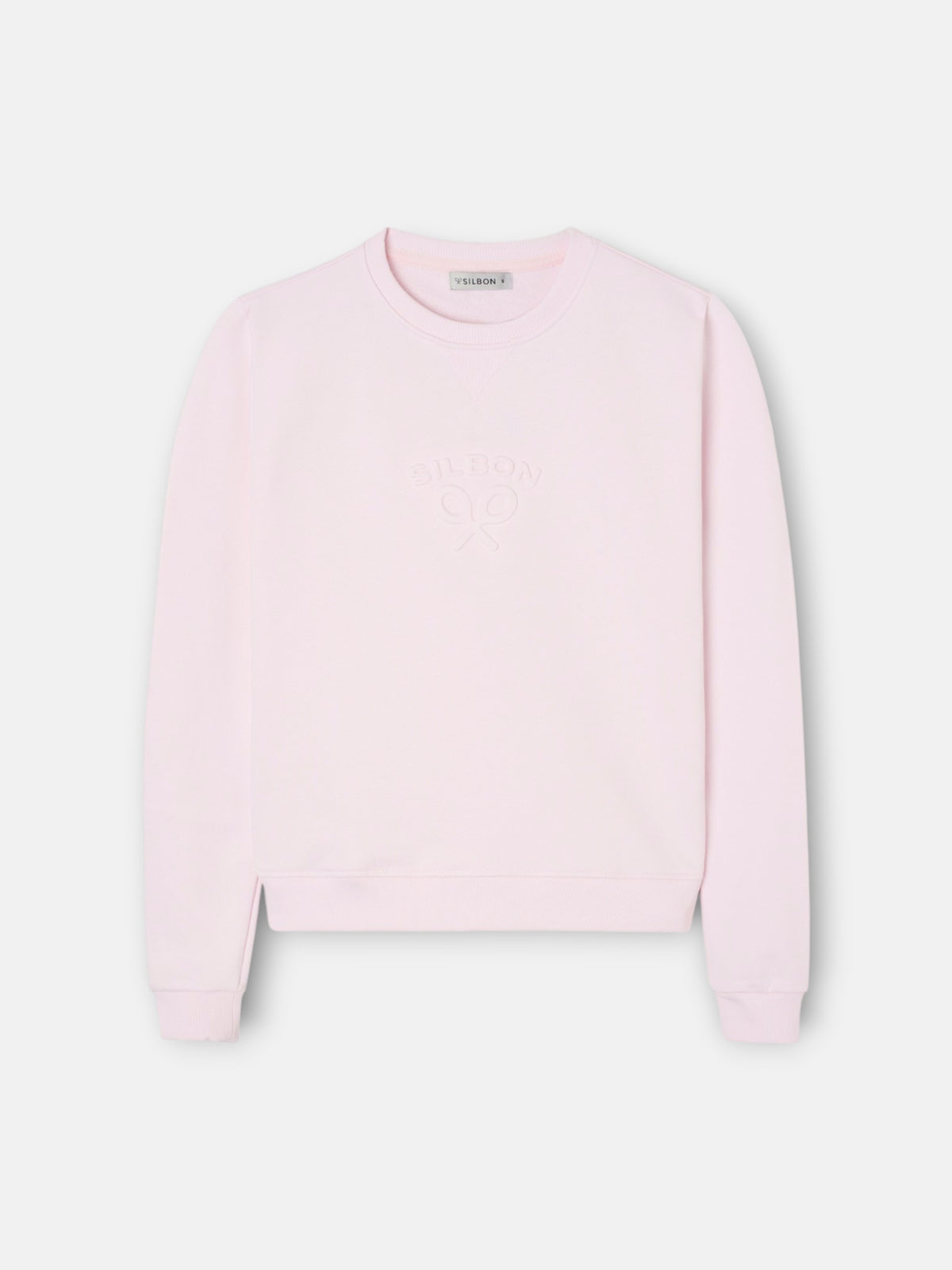 Sweat-shirt femme Silbon classique rose