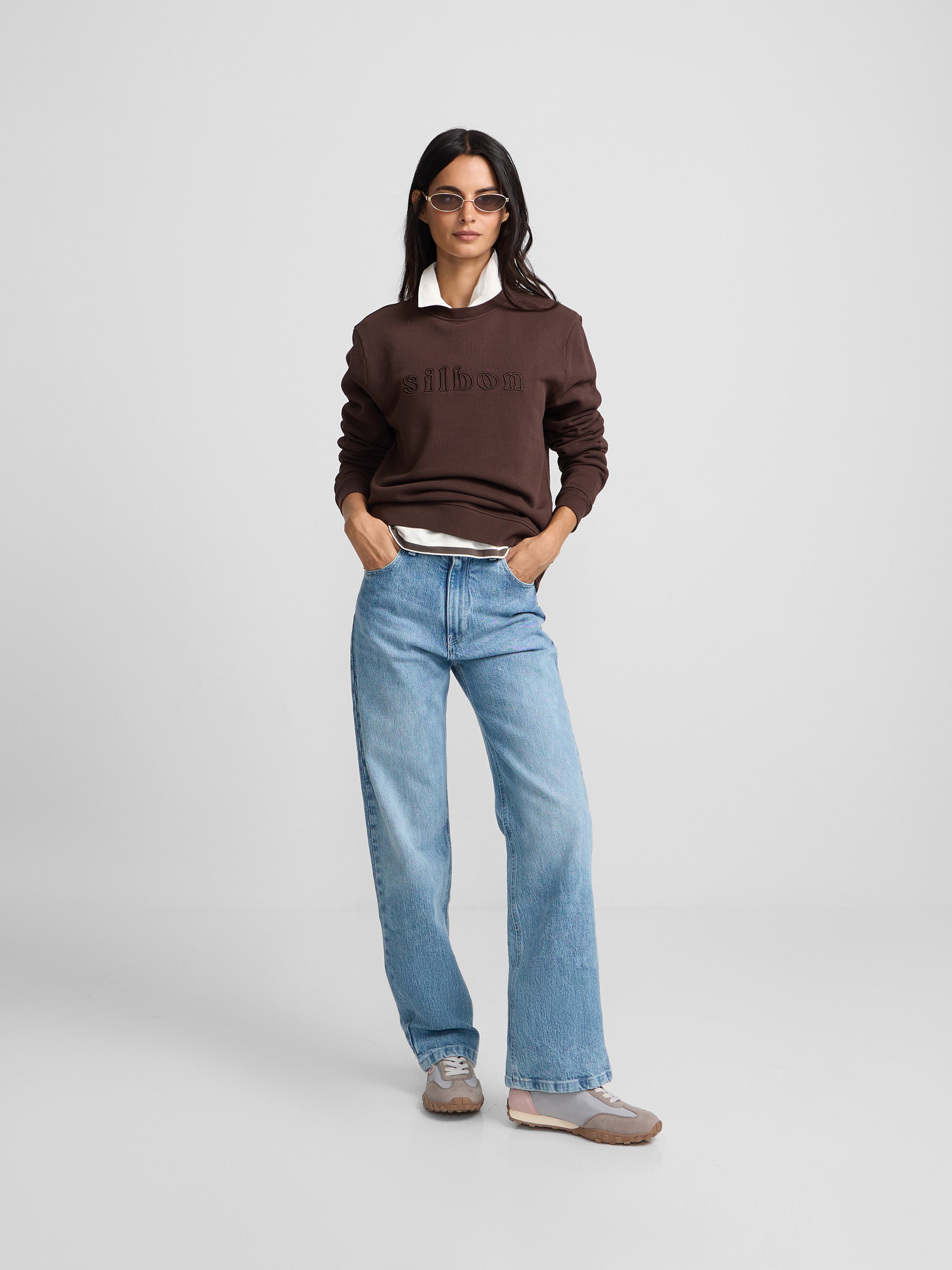 Sudadera woman silbon marron
