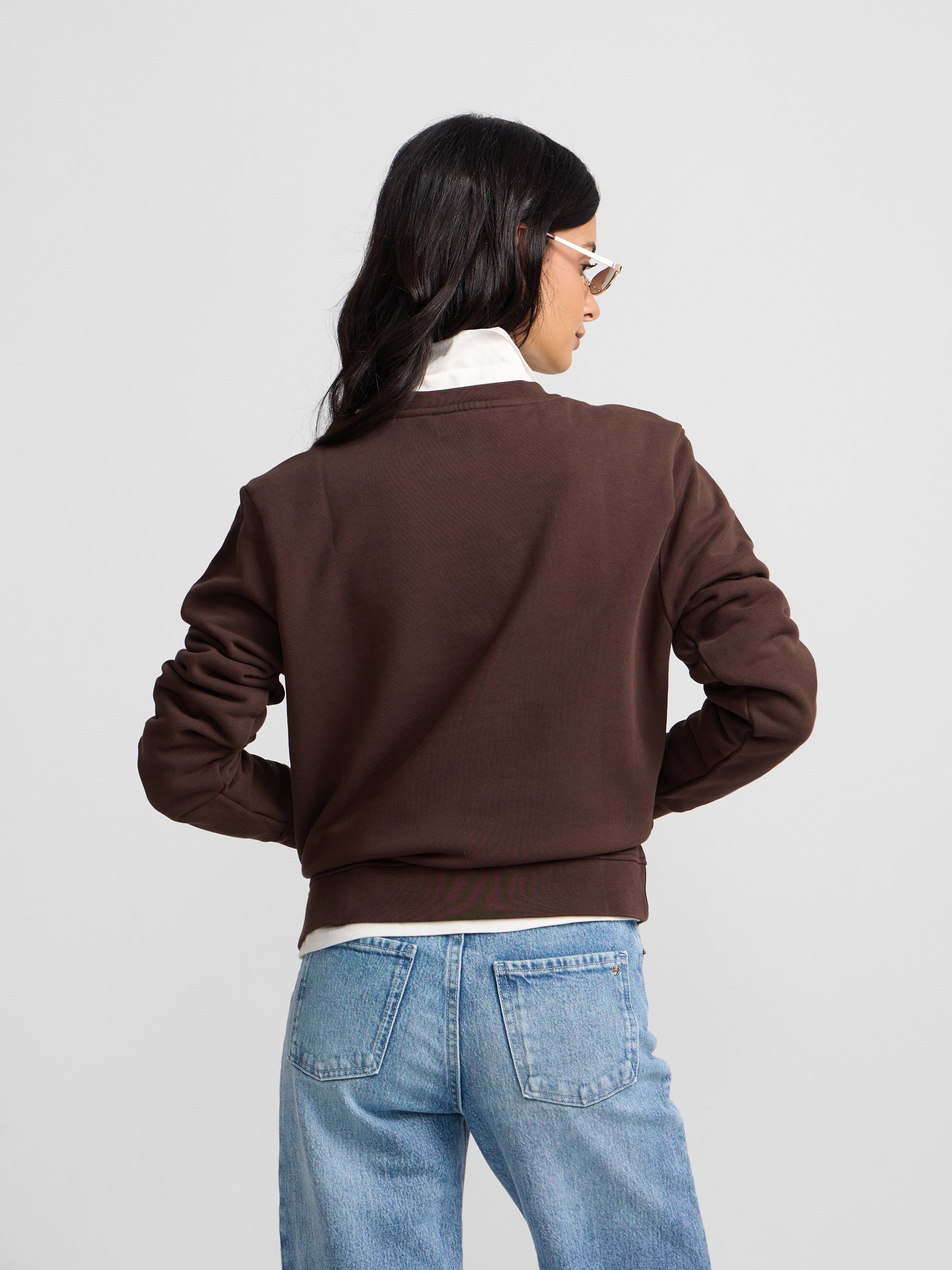 Sudadera woman silbon marron