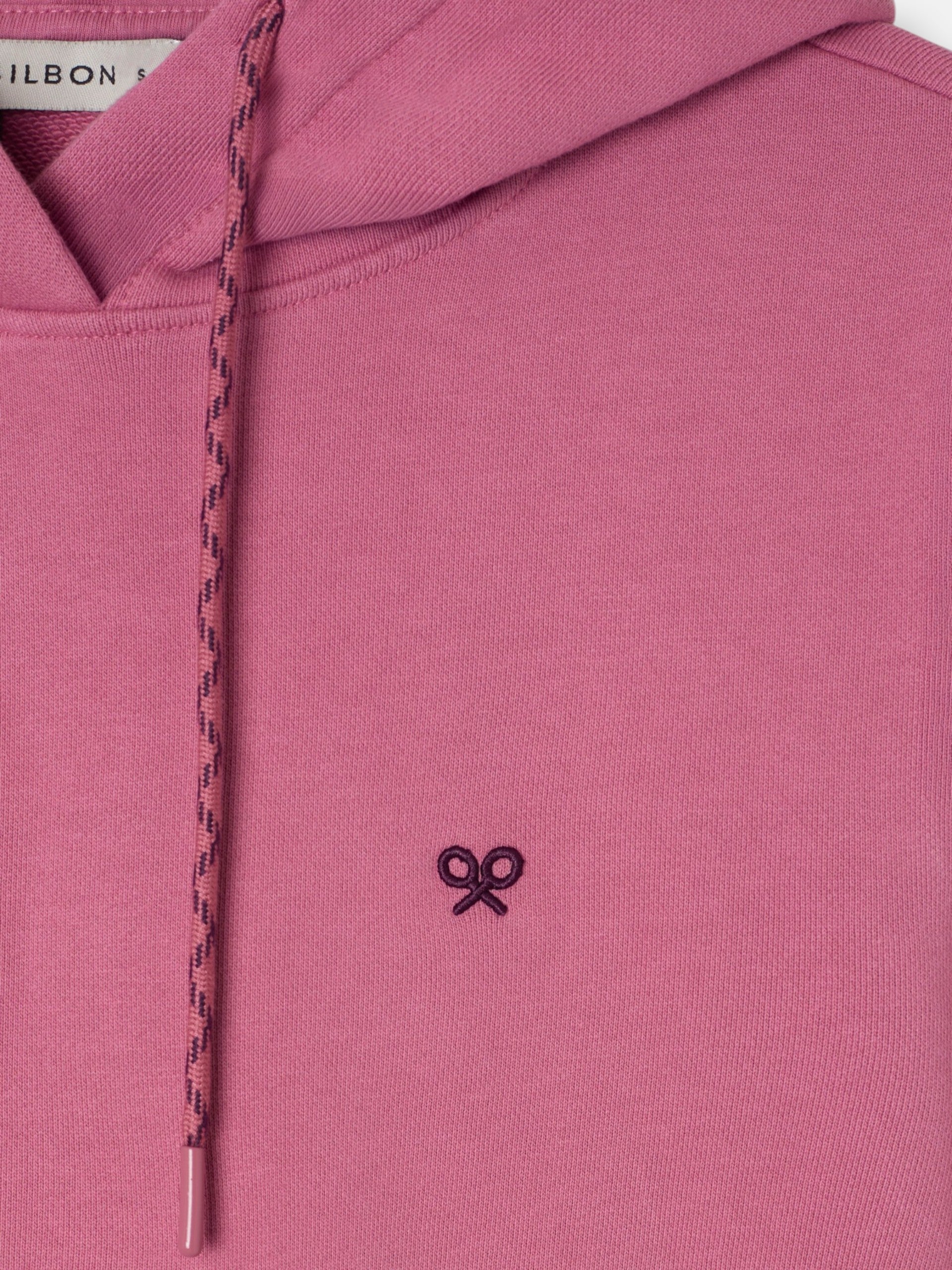 Sudadera woman capucha silbon rebel rosa