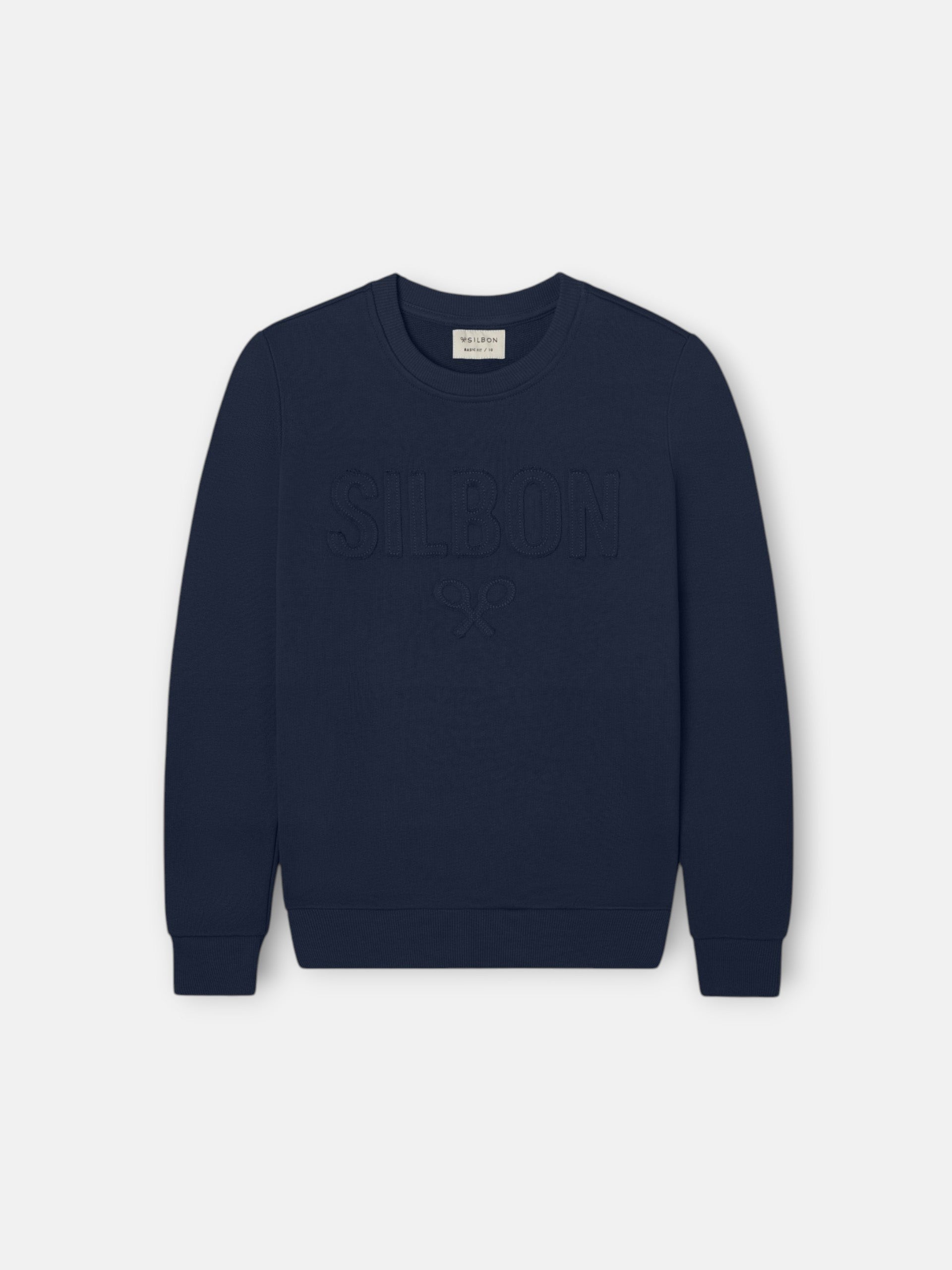 Sudadera kids silbon patch azul marino