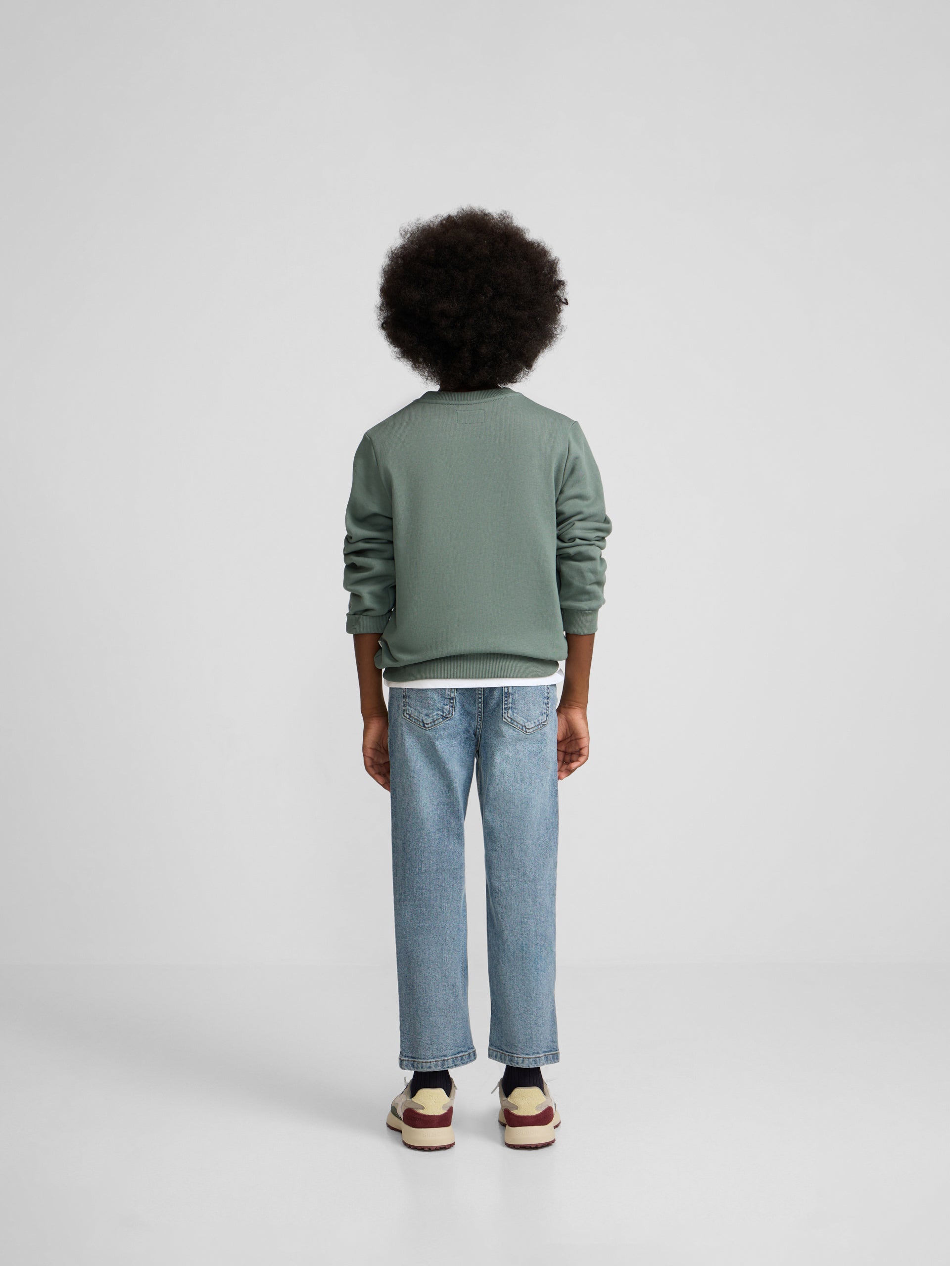 Sweatshirt kids minilogo verde escuro