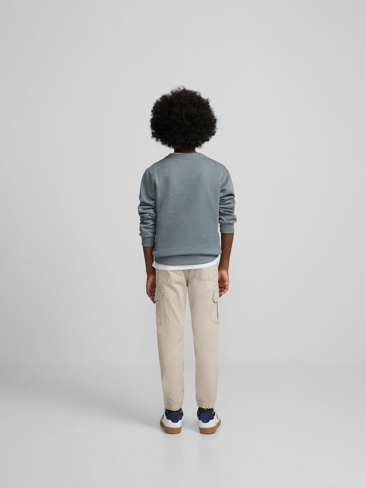 Sweatshirt kids silbon patch verde escuro