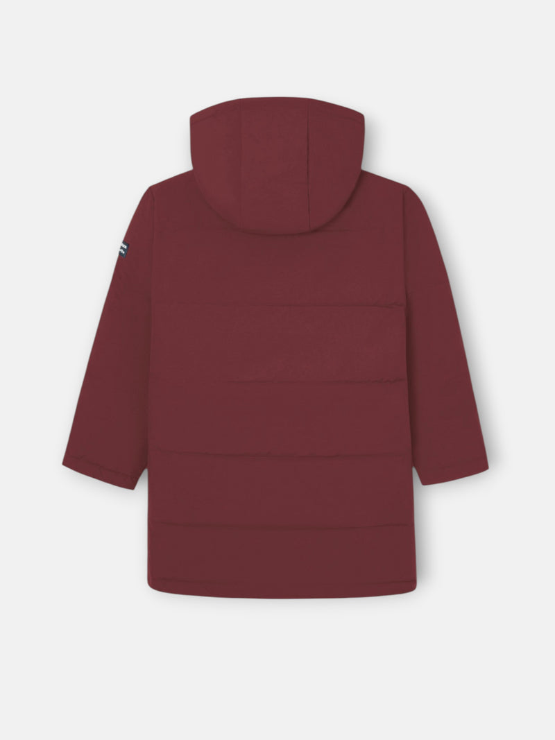 Abrigo largo acolchado kids reversible bicolor