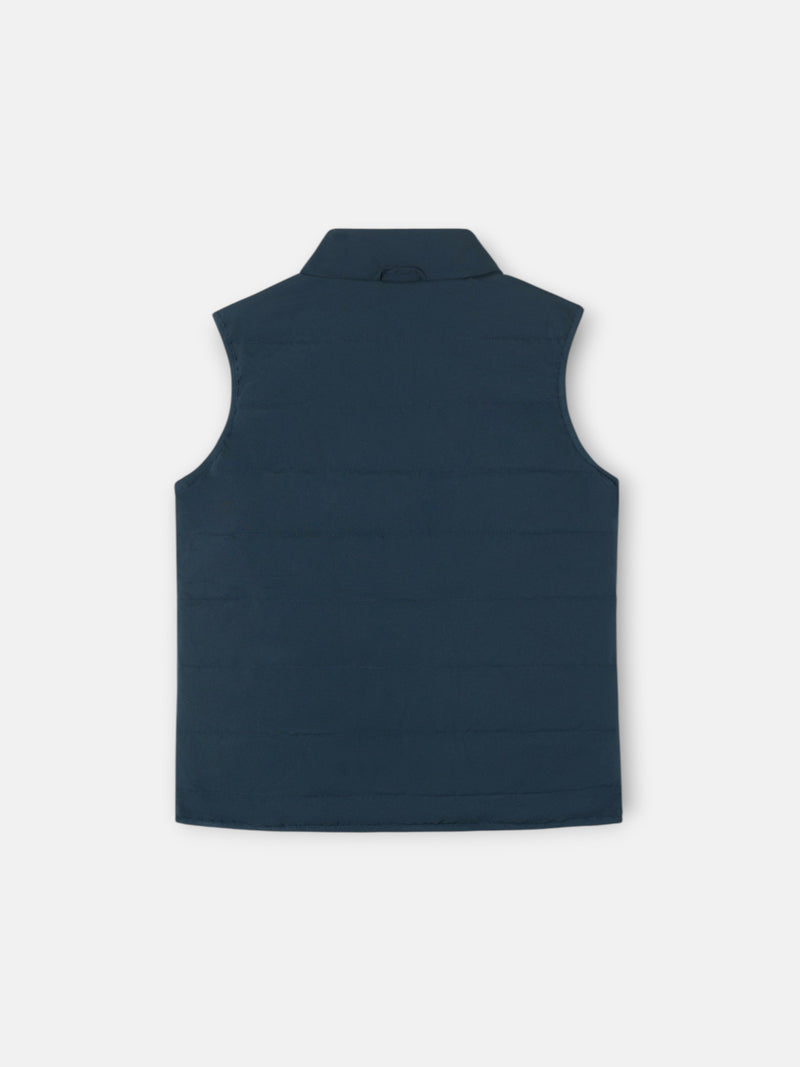 Chaleco kids reversible bolsillos verde marino