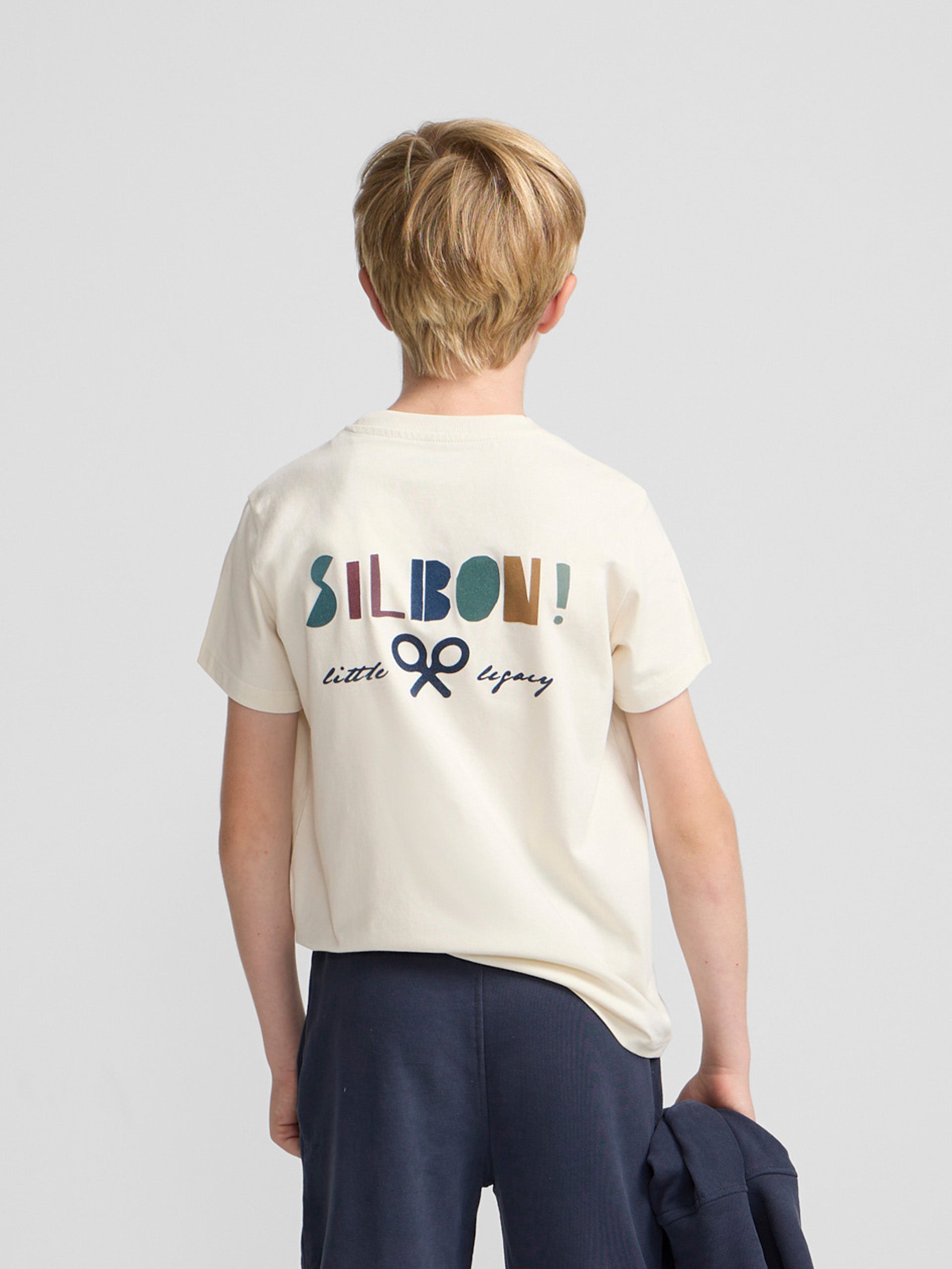 Camiseta kids silbon little legacy blanca