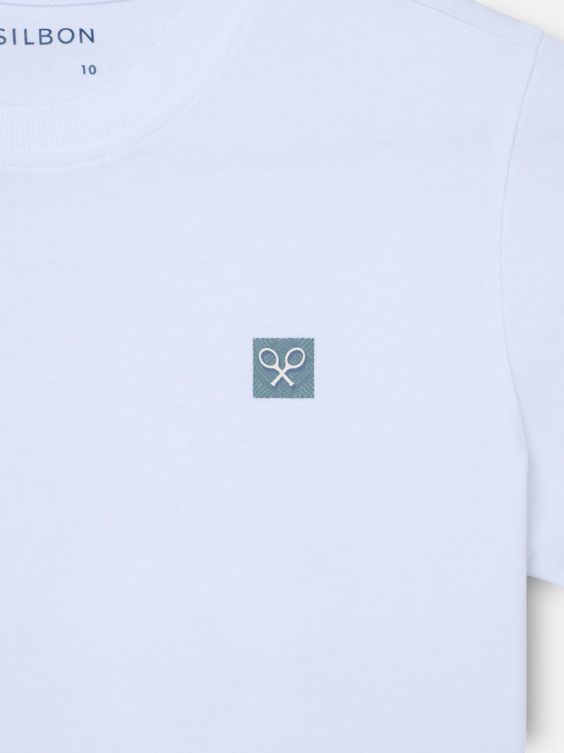 T-shirt enfant ethnique blanche