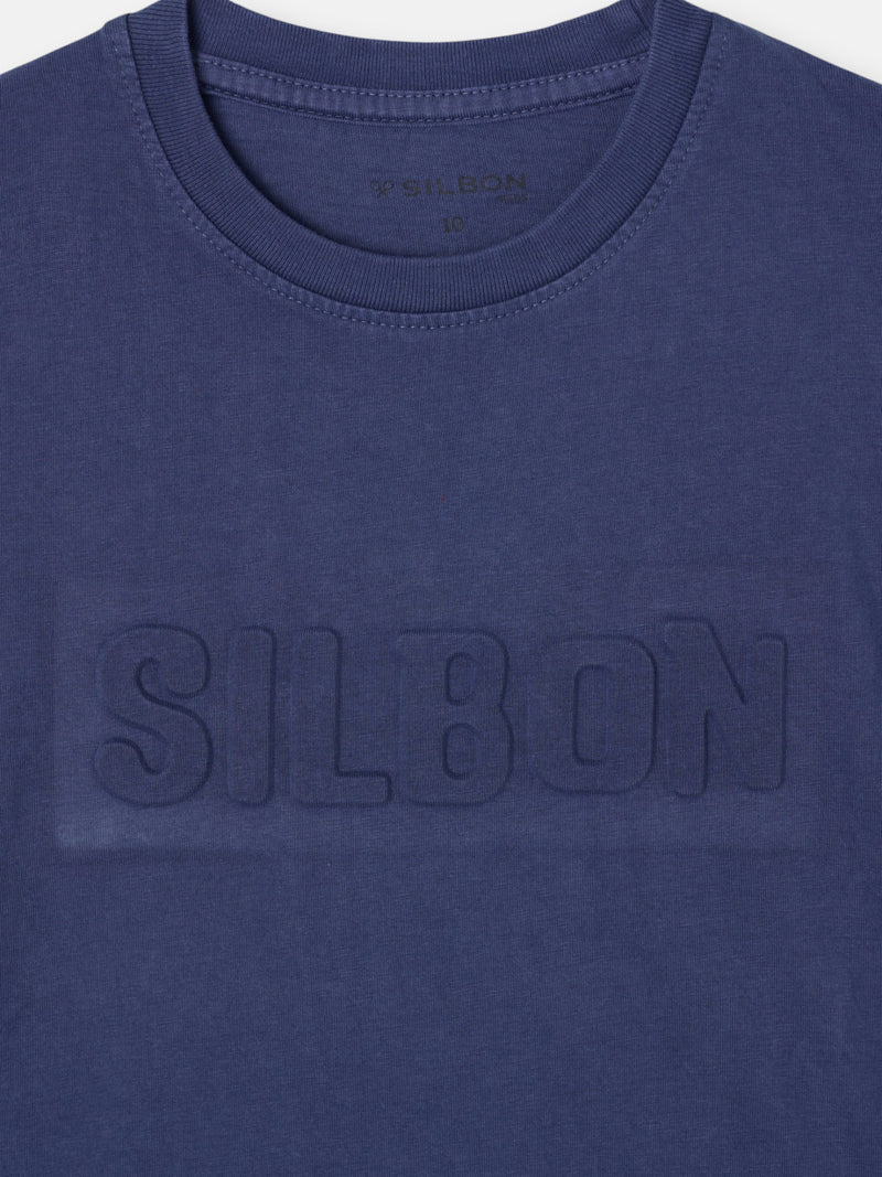 Camiseta kids garment dye indigo