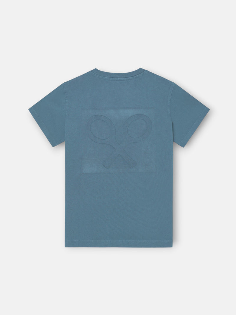 Camiseta kids garment dye verde