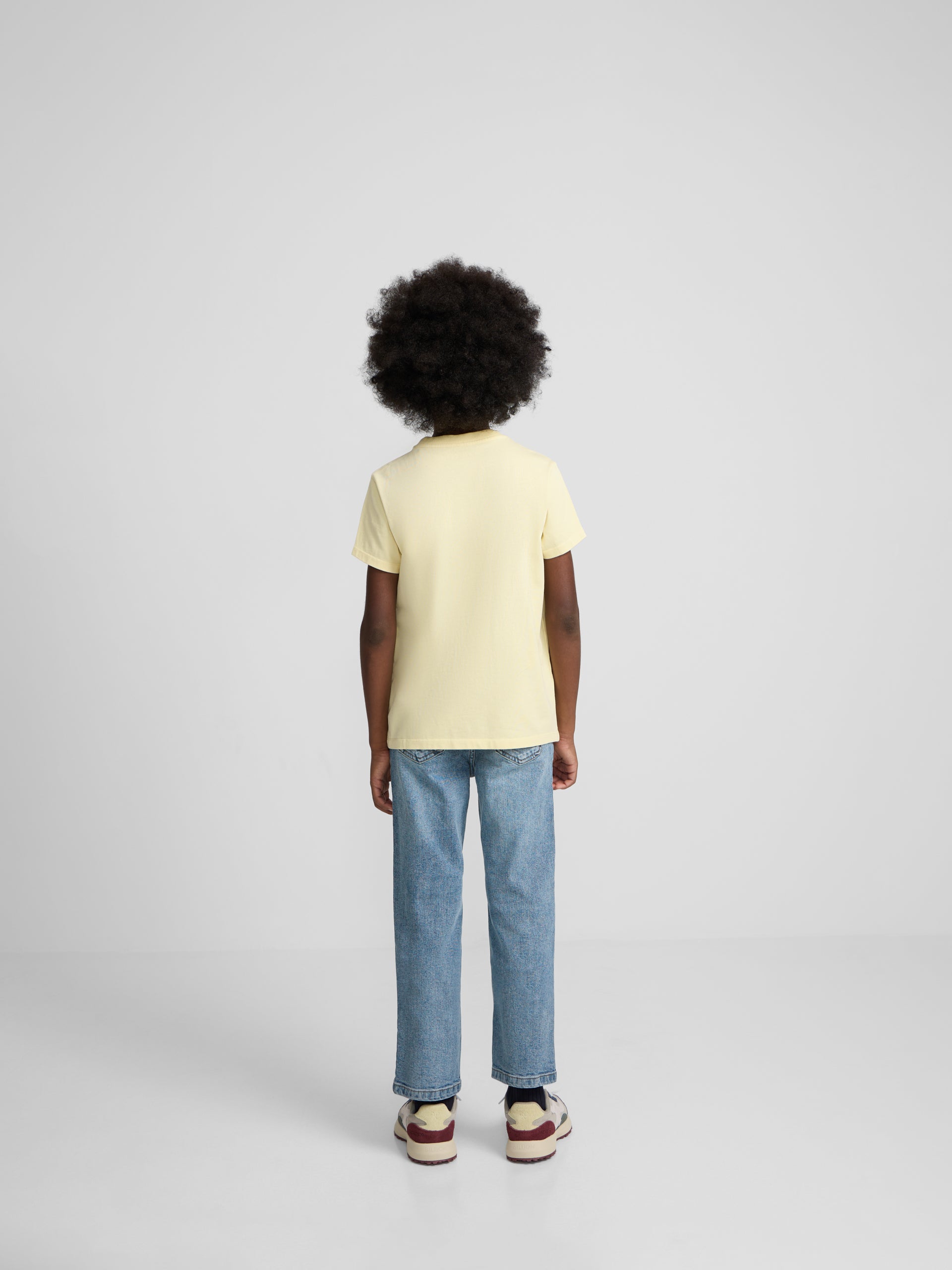 T-shirt enfant poche étiquette jaune