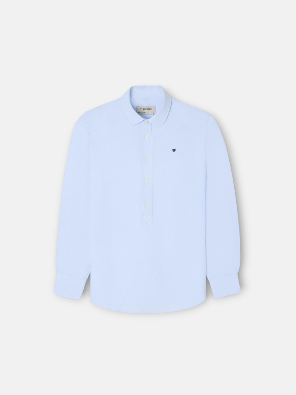 Polera sport kids clasica oxford celeste