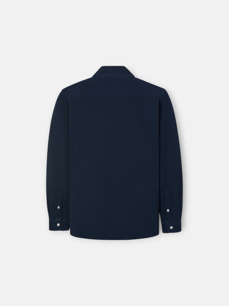 Camisa sport criança piqué azul-marinho