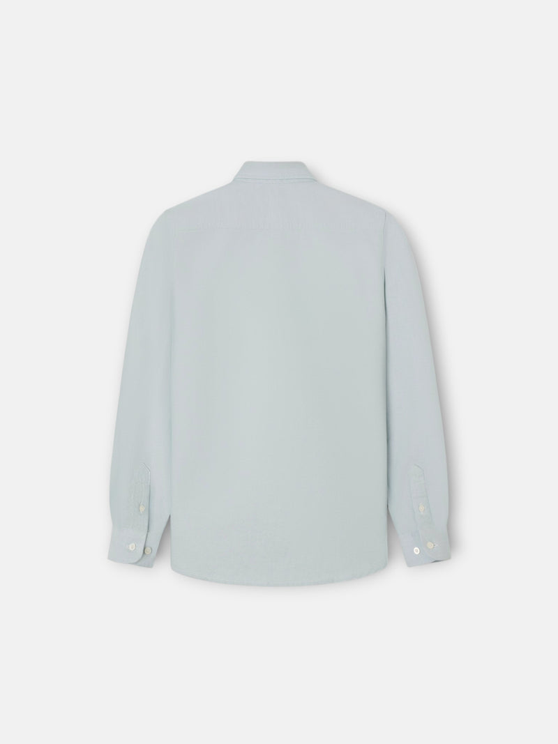 Camisa sport criança oxford verde