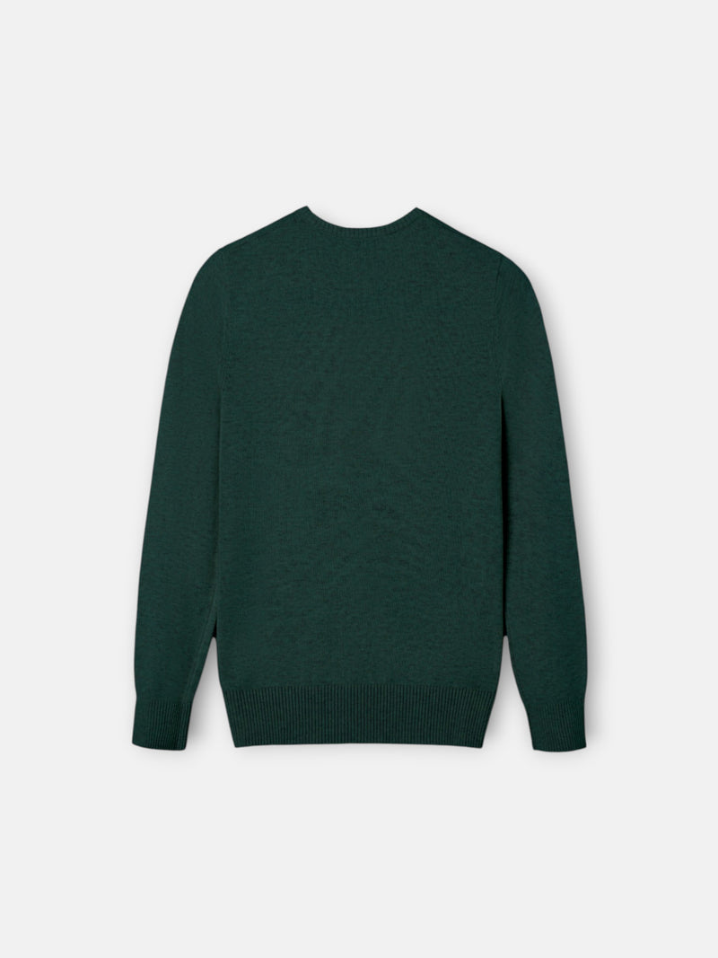 Jersey de malha verde para crianças