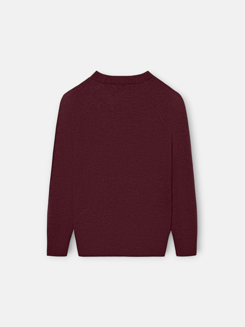 Camisola infantil raquete meia bordeaux