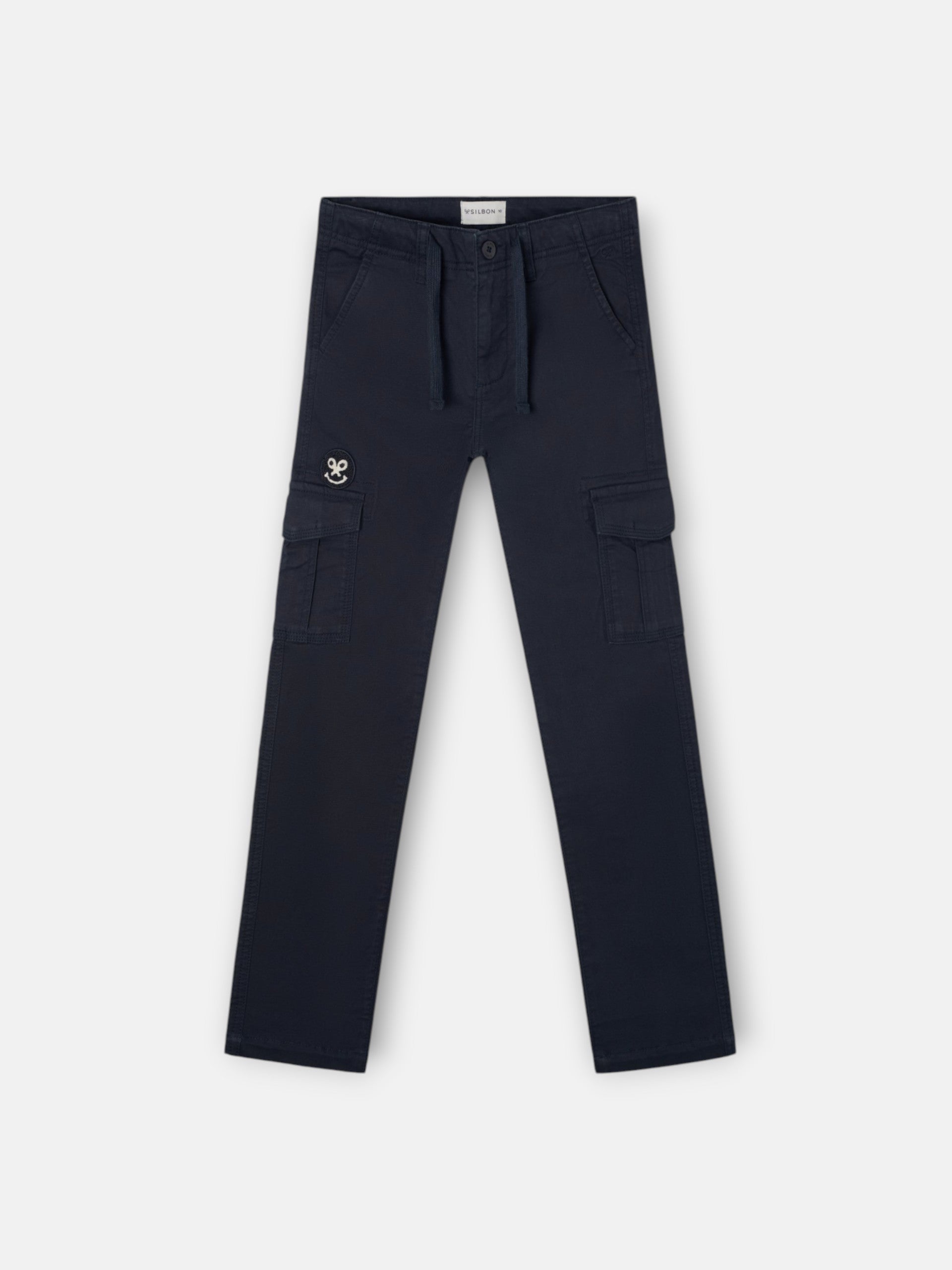Pantalon sport kids cargo azul marino