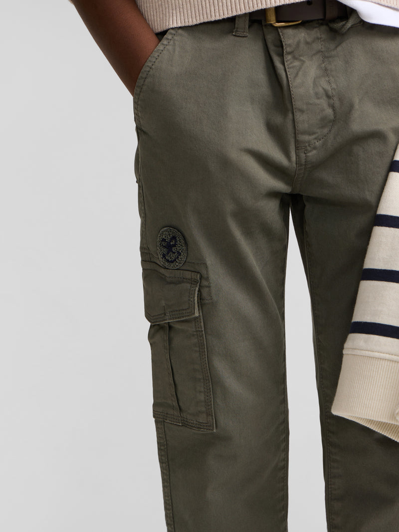 Pantalon sport kids cargo verde