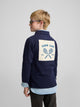 Polo enfant patch bleu marine