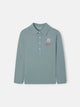 Polo kids parches verde
