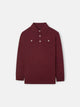 Polo kids bolsillos burdeos