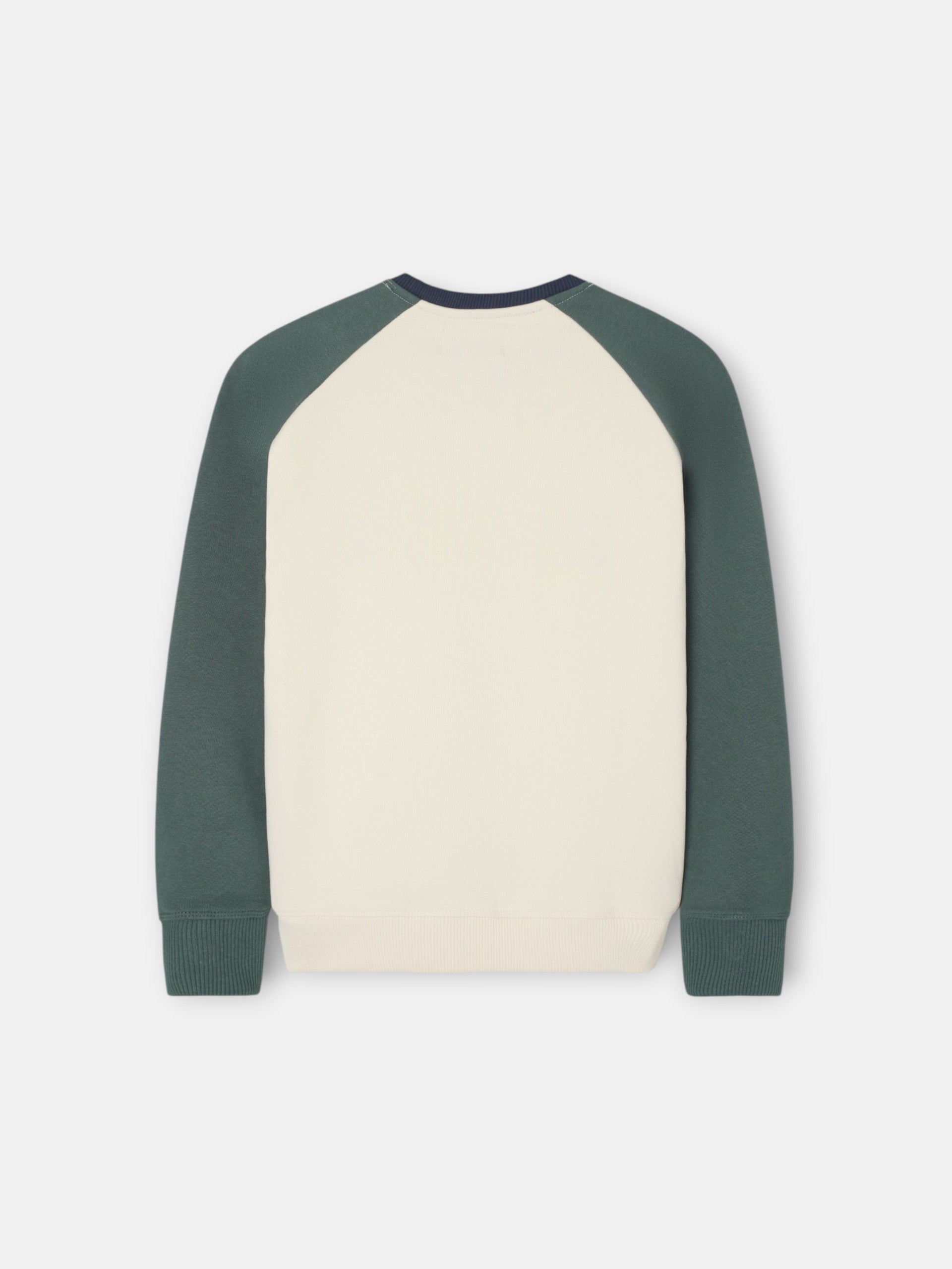 Sudadera kids ranglan varsity verde