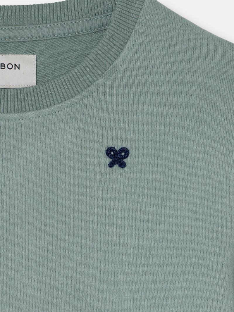 Sudadera kids little legacy verde claro