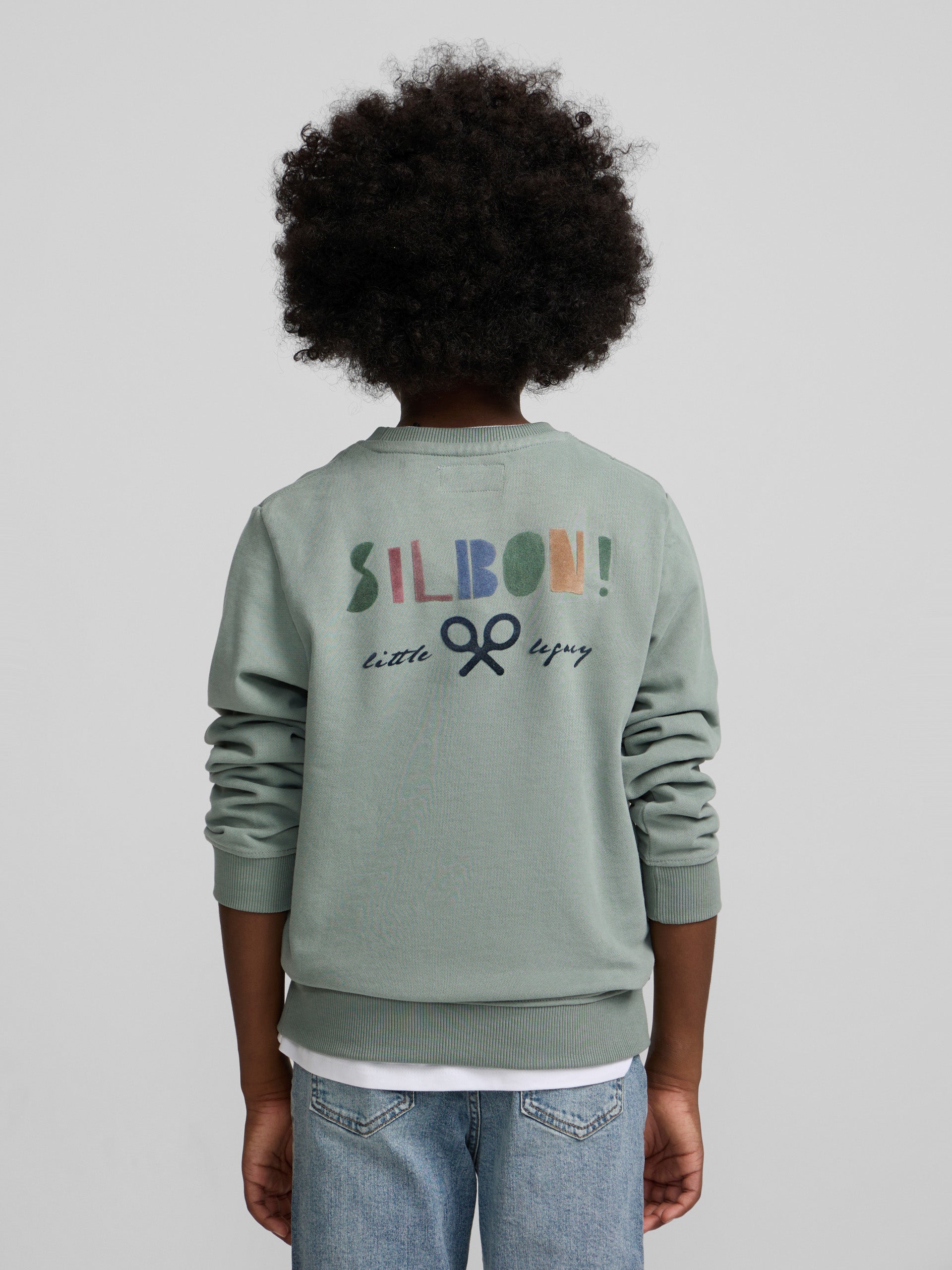 Sweat-shirt enfant Little Legacy vert clair