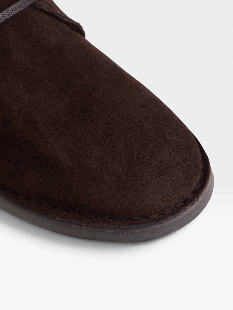 Bota kids cordones marron