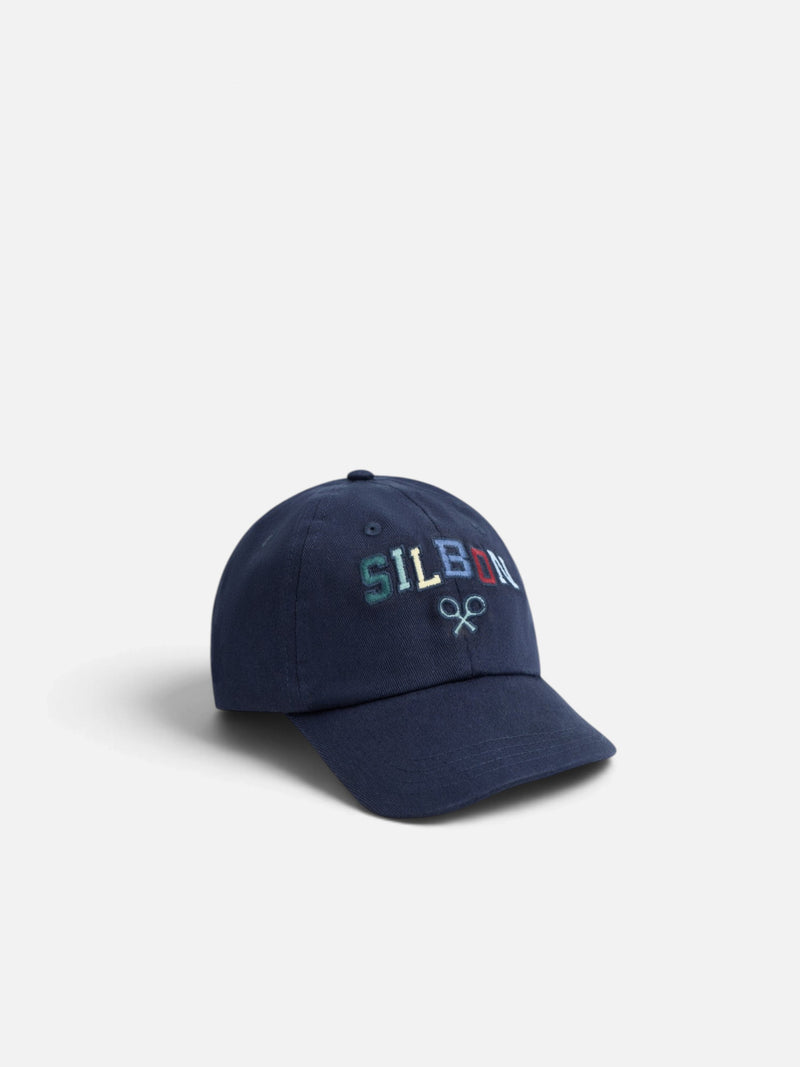 Gorra kids letras bordadas marino
