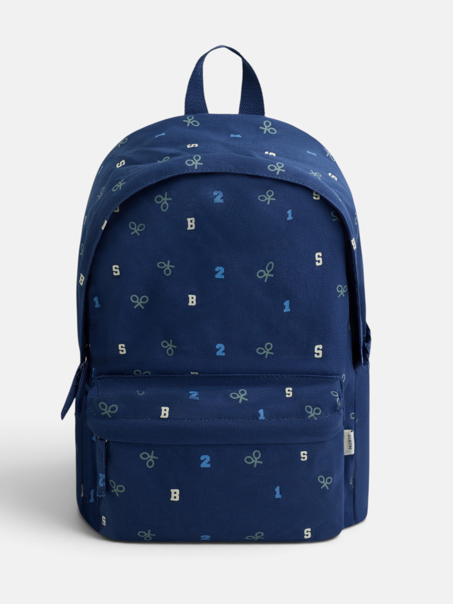 Mochila kids estampado azul marino