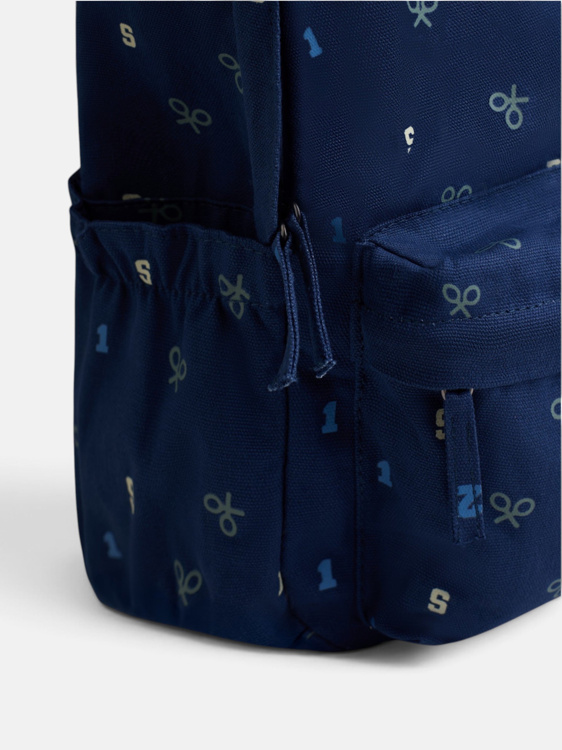 Mochila kids estampado azul marino
