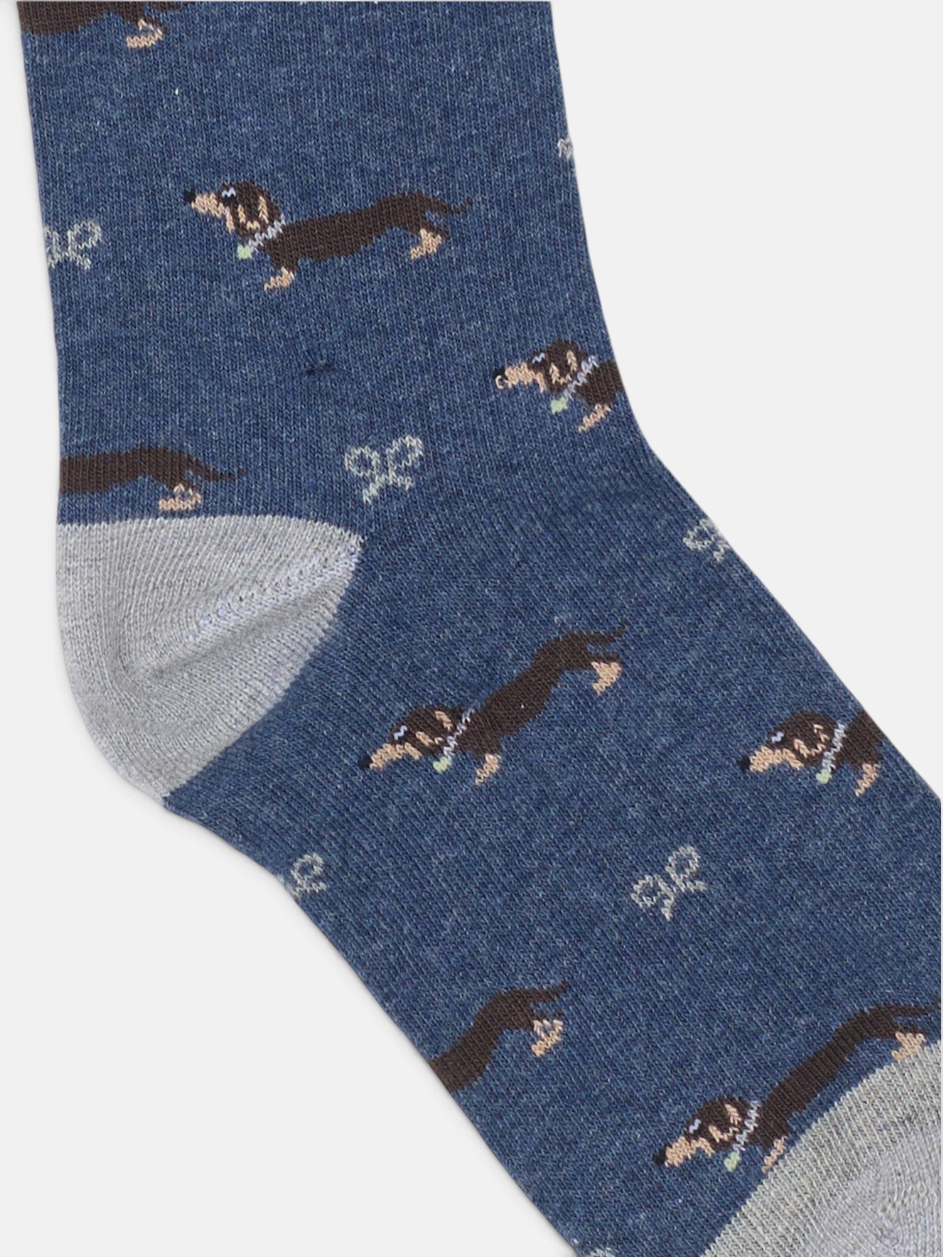 Calcetin kids doggy azul marino