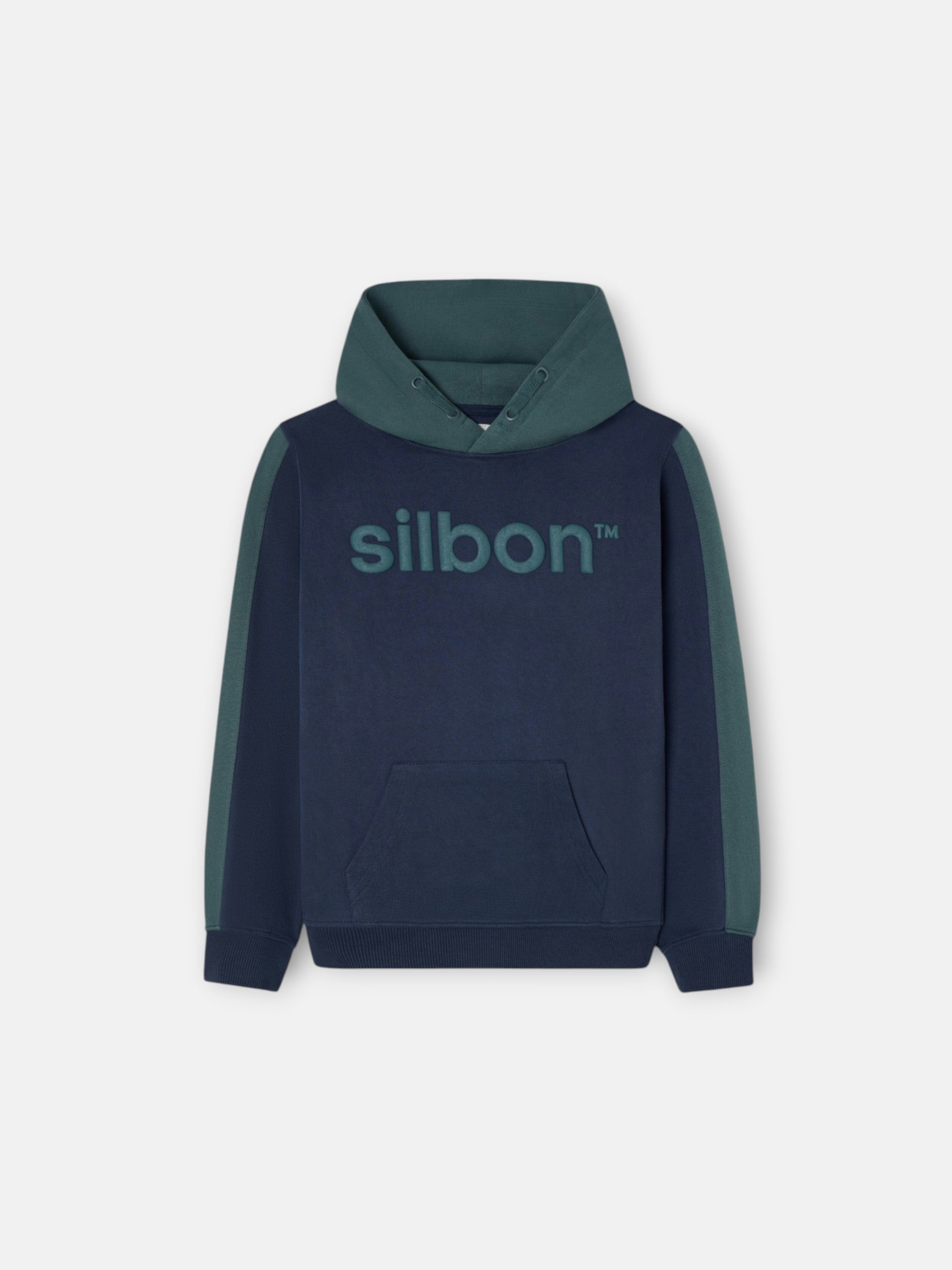 Sudadera kids deportiva capucha verde