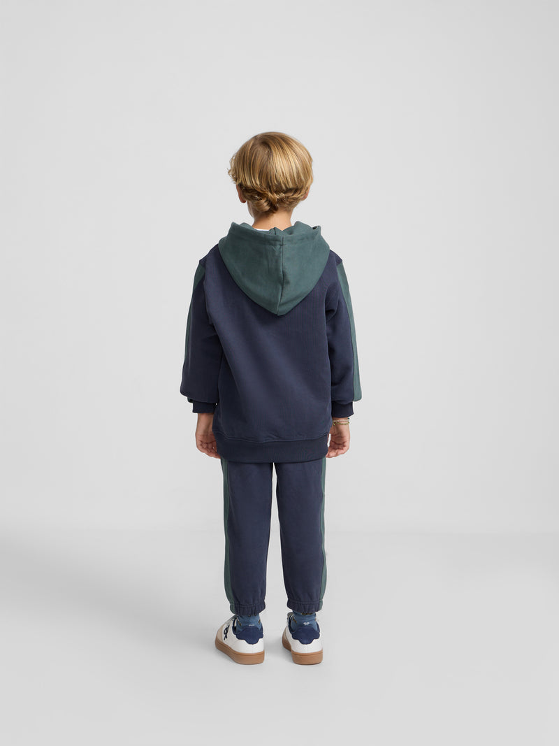 Sweat à capuche de sport vert pour enfants