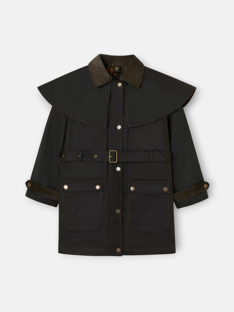 Parka girl encerada verde