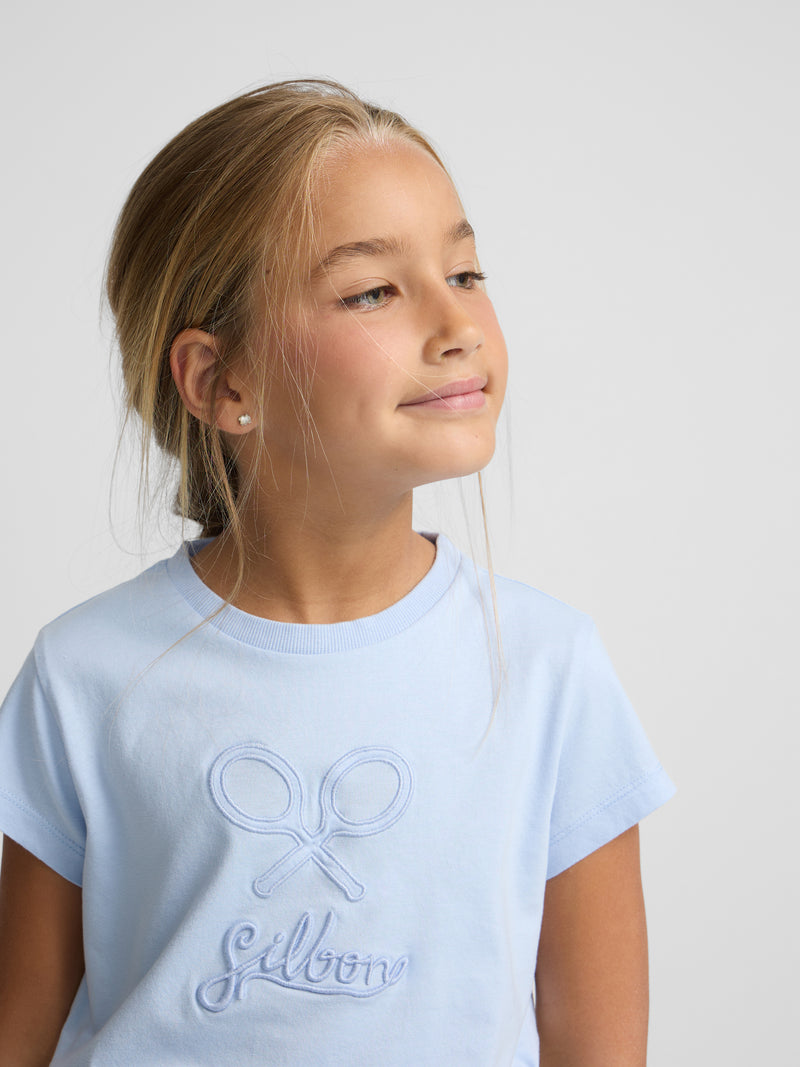 Camiseta girl silbon clasica azul