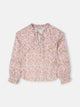 Blusa girl estampado flores rosa y blanco