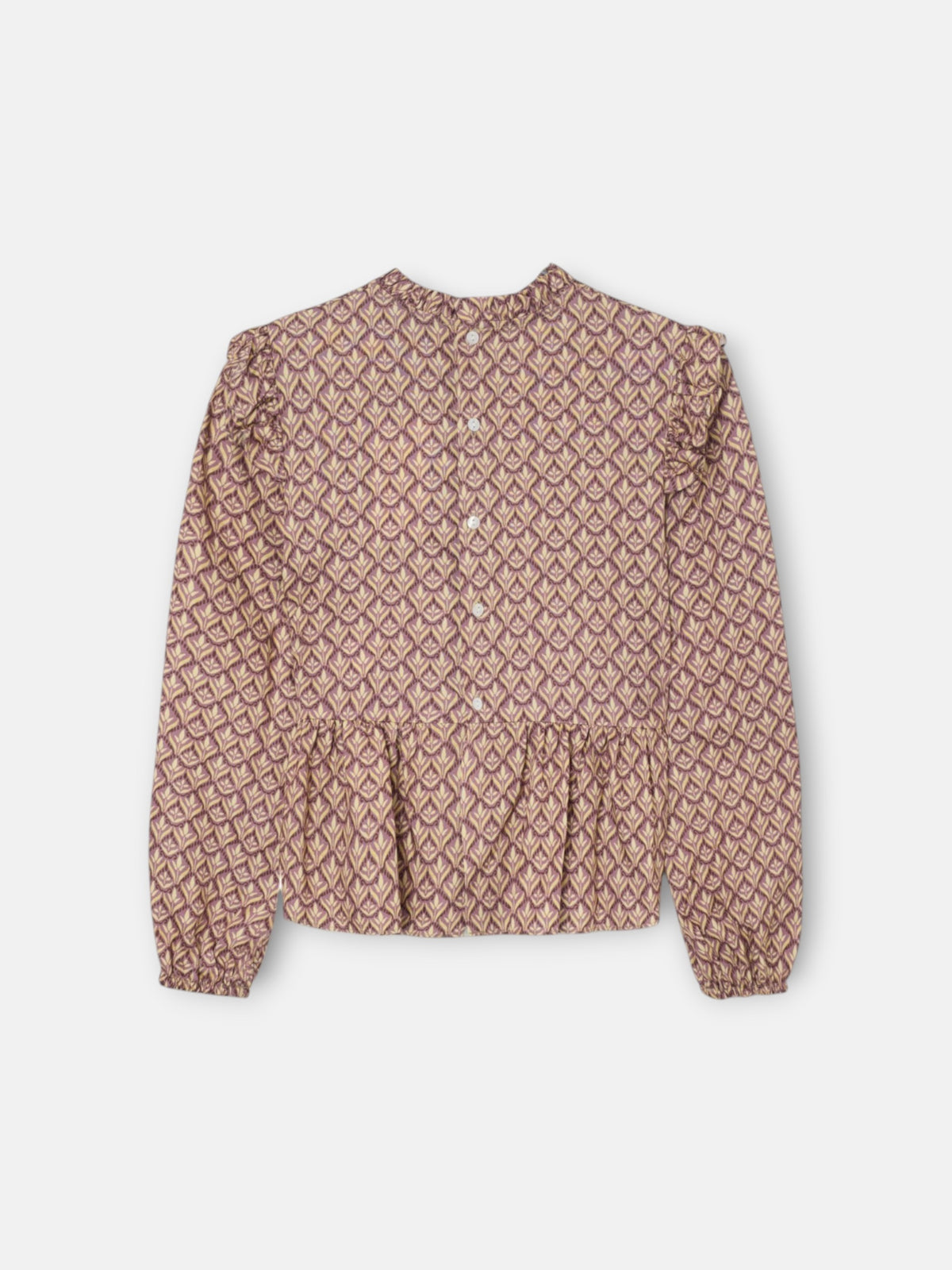 Blusa girl estampado flores morado